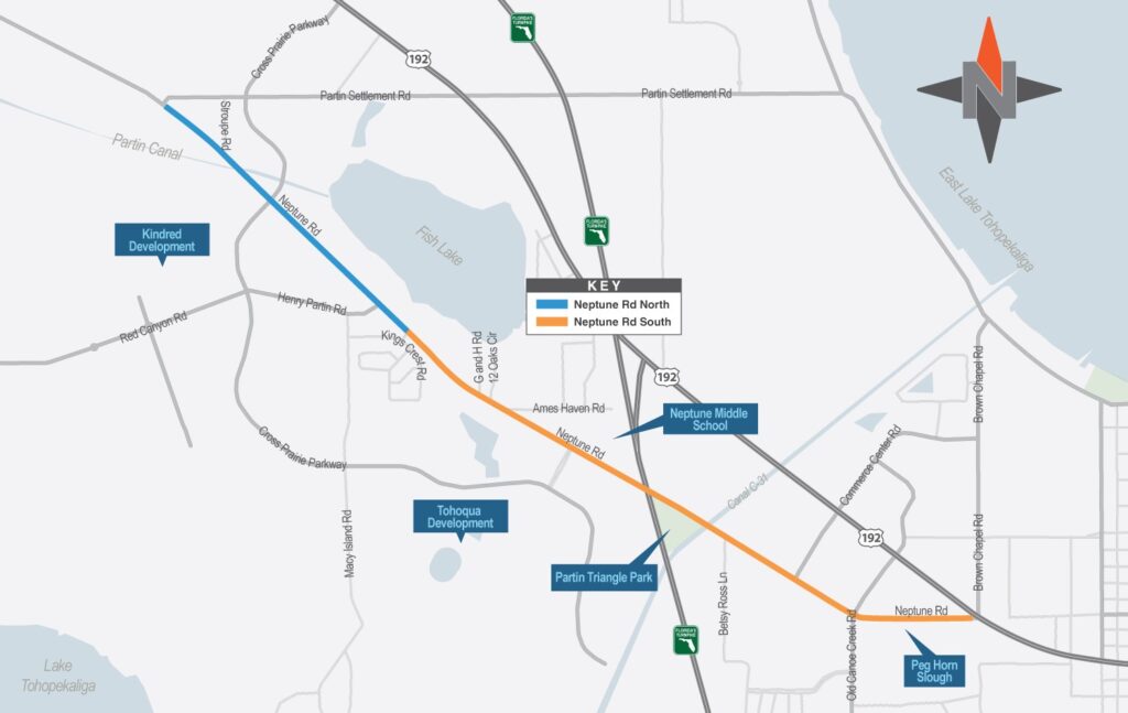 El condado de Osceola inició el proyecto de mejoras de Neptune Road